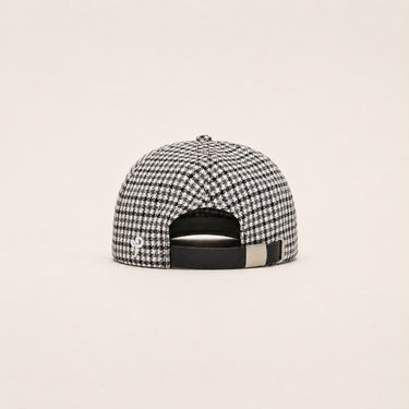 House Cap - Black & White Houndstooth